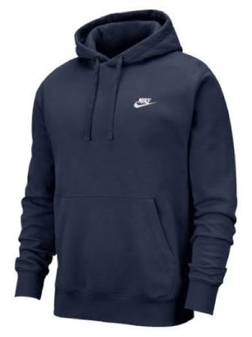 Nike Women's Navy Pullover Hoodie with White Swoosh